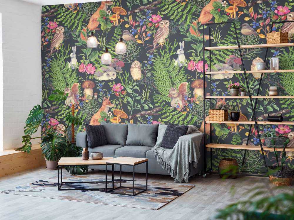 Mørkt skogsmønster