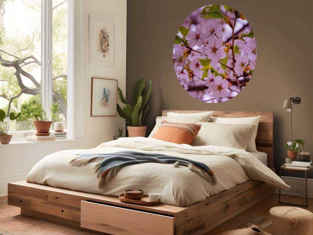 Rosa blomster med kronblad