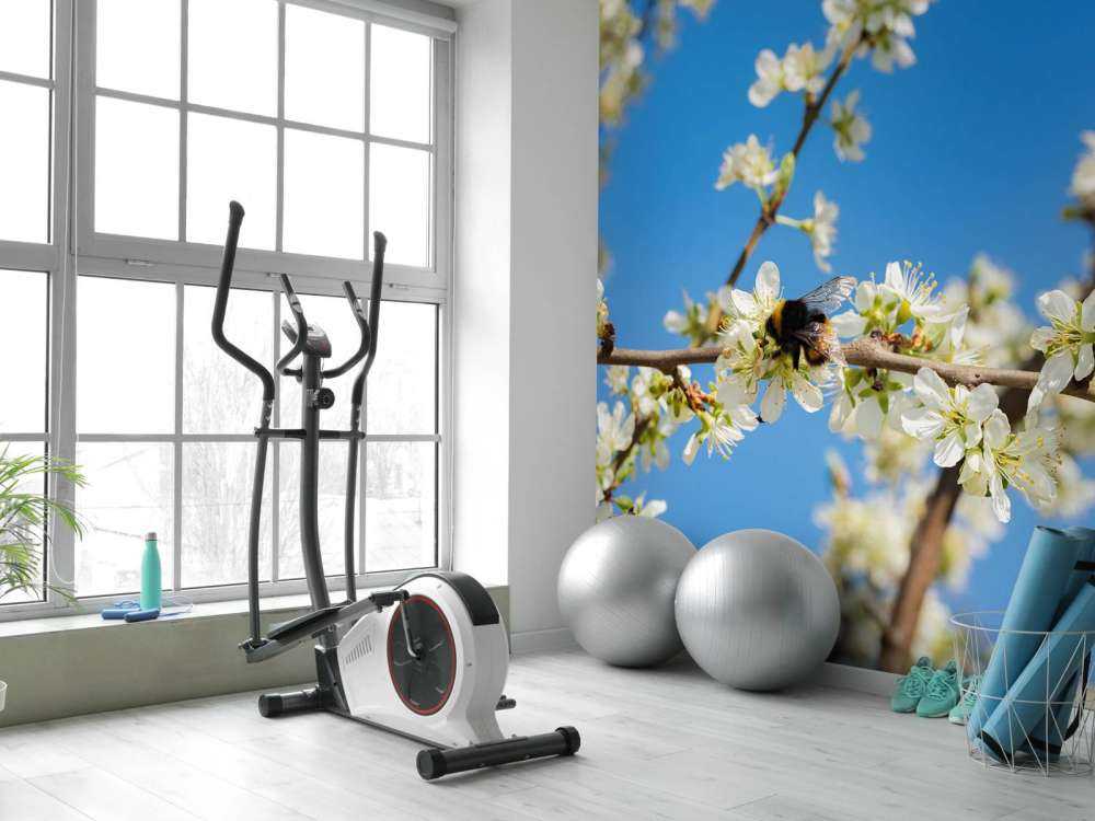 Humle med hvite blomster