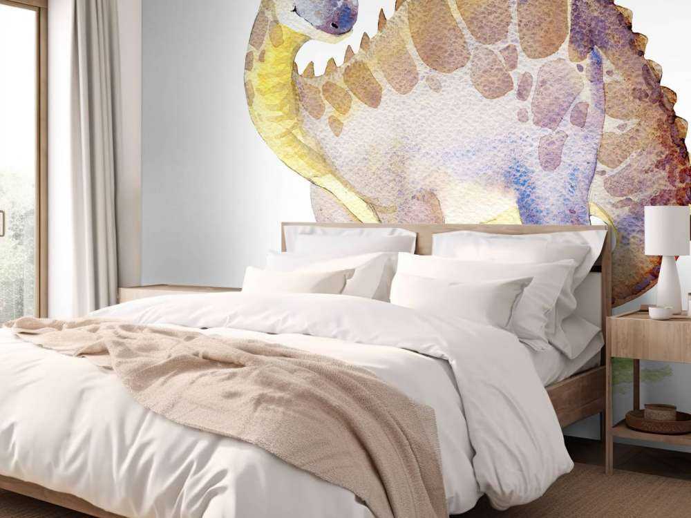 Dinosaur fra akvarell