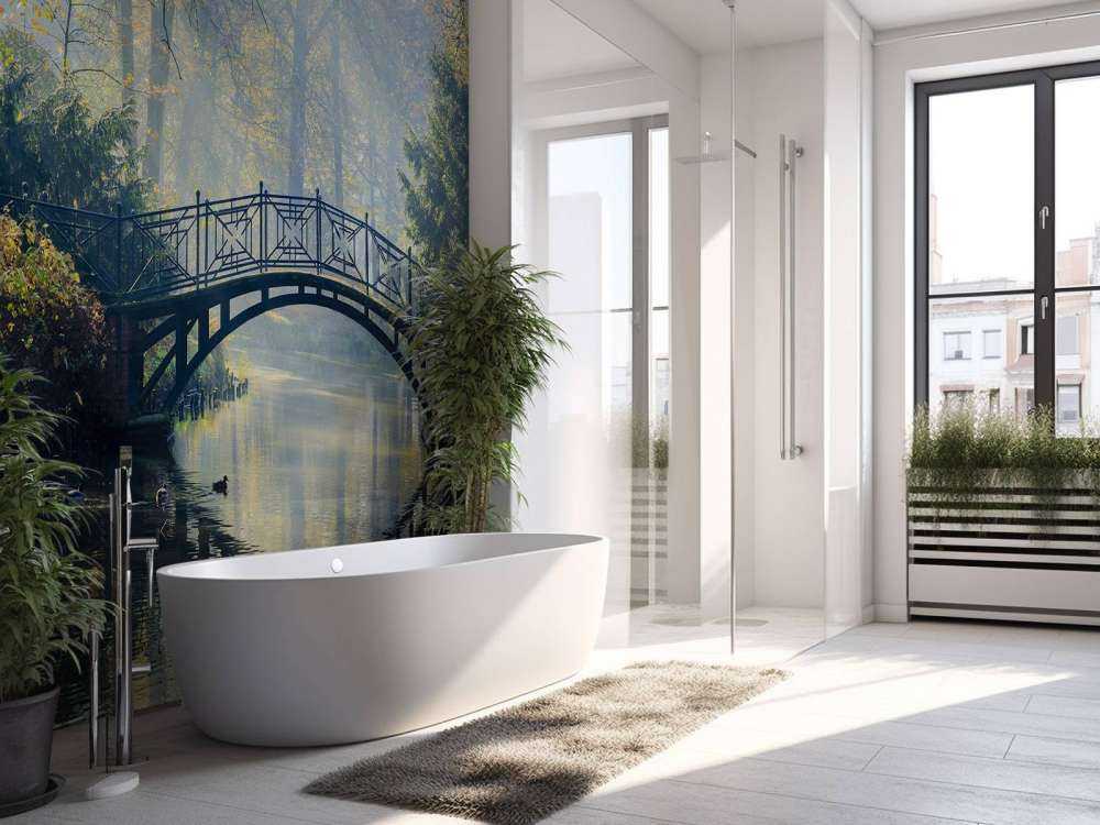 Gammel bro om høsten