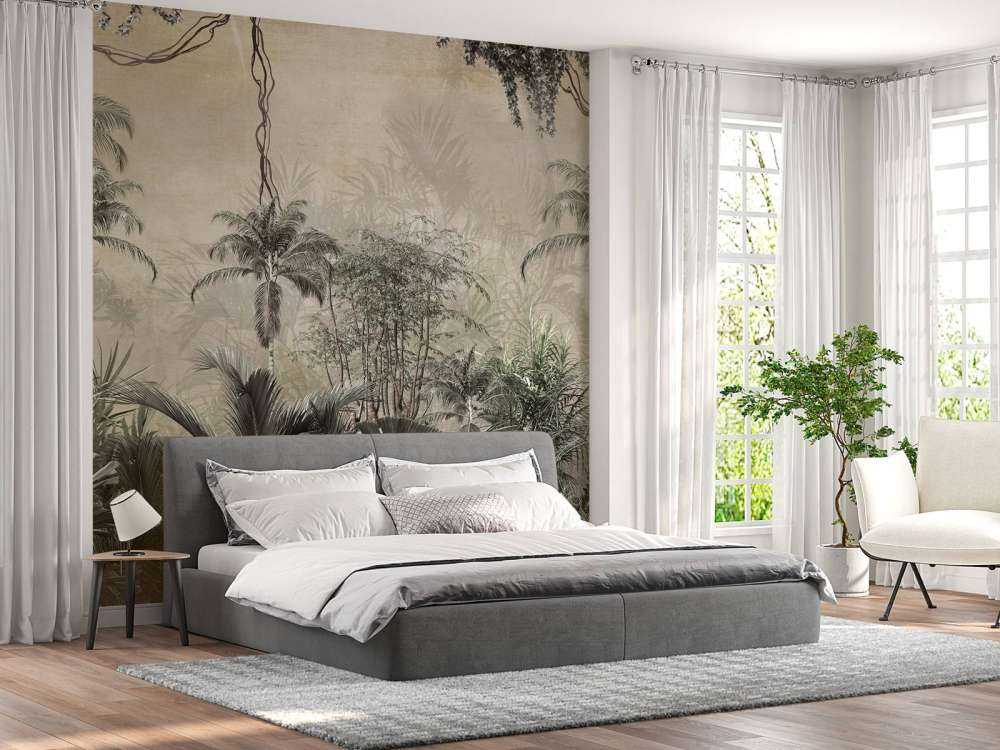 Tropisk skog i tåke