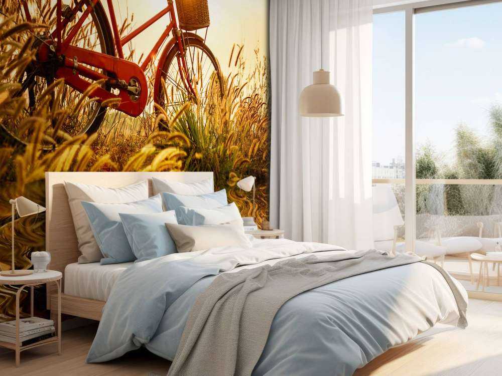 Sykkel ved solnedgang