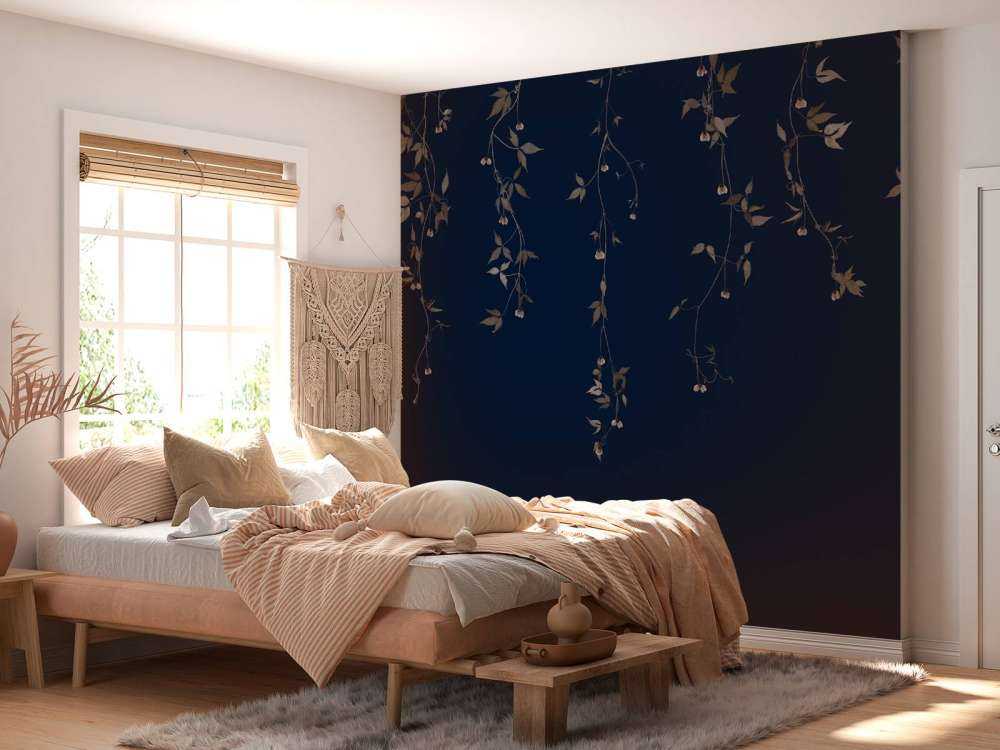 Klematiskvister på midnattsblått