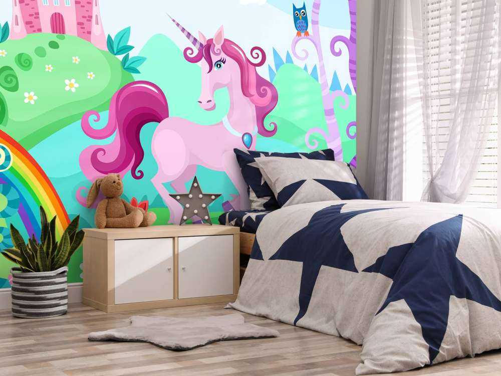 Unicorn på et slott