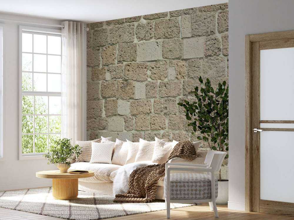 Vegg av store steiner Steinvegg