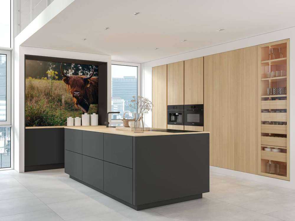 Det skotske høylandet i det høye gresset