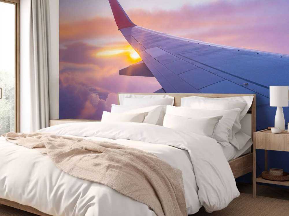 Flygende vinge i skyene