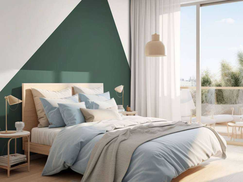 Trekant, mørkegrønn