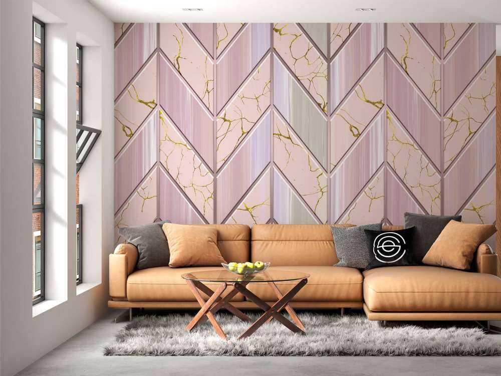 Flisemønster lyserød