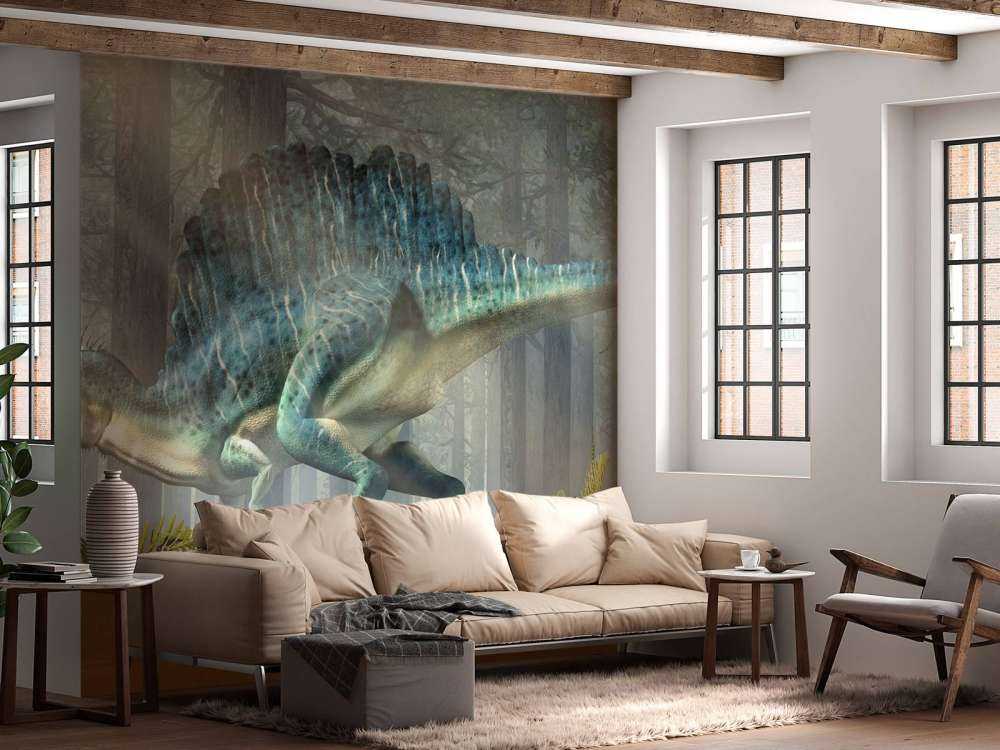Spinosaur i en skov