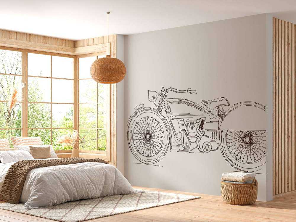 Signeret vintage motor