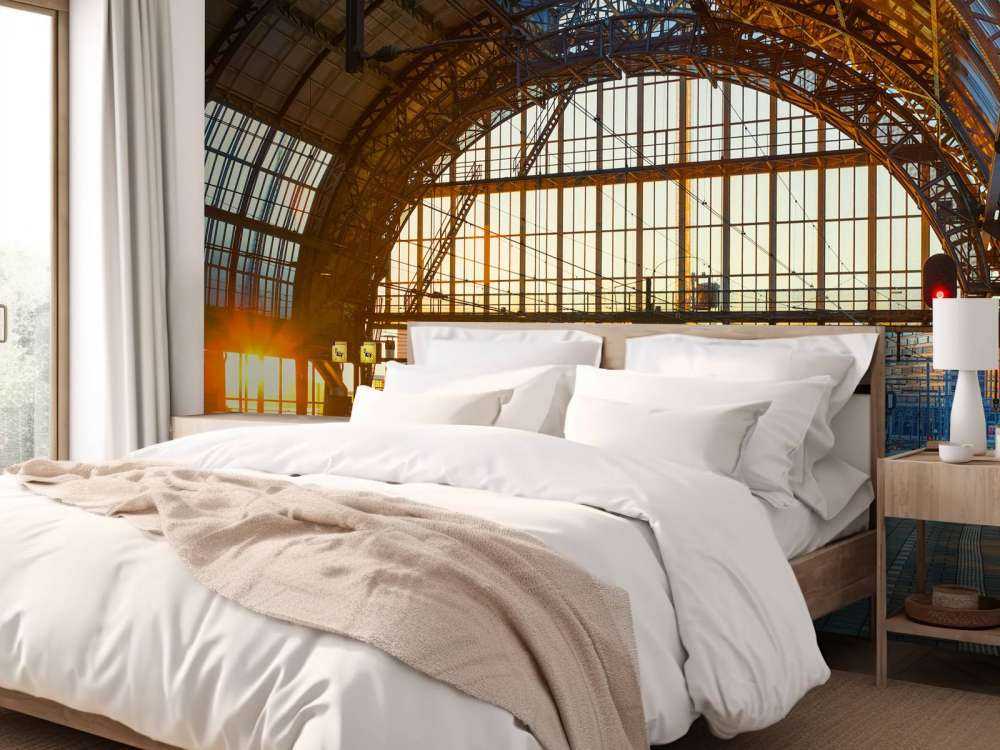 Solopgang på stationen