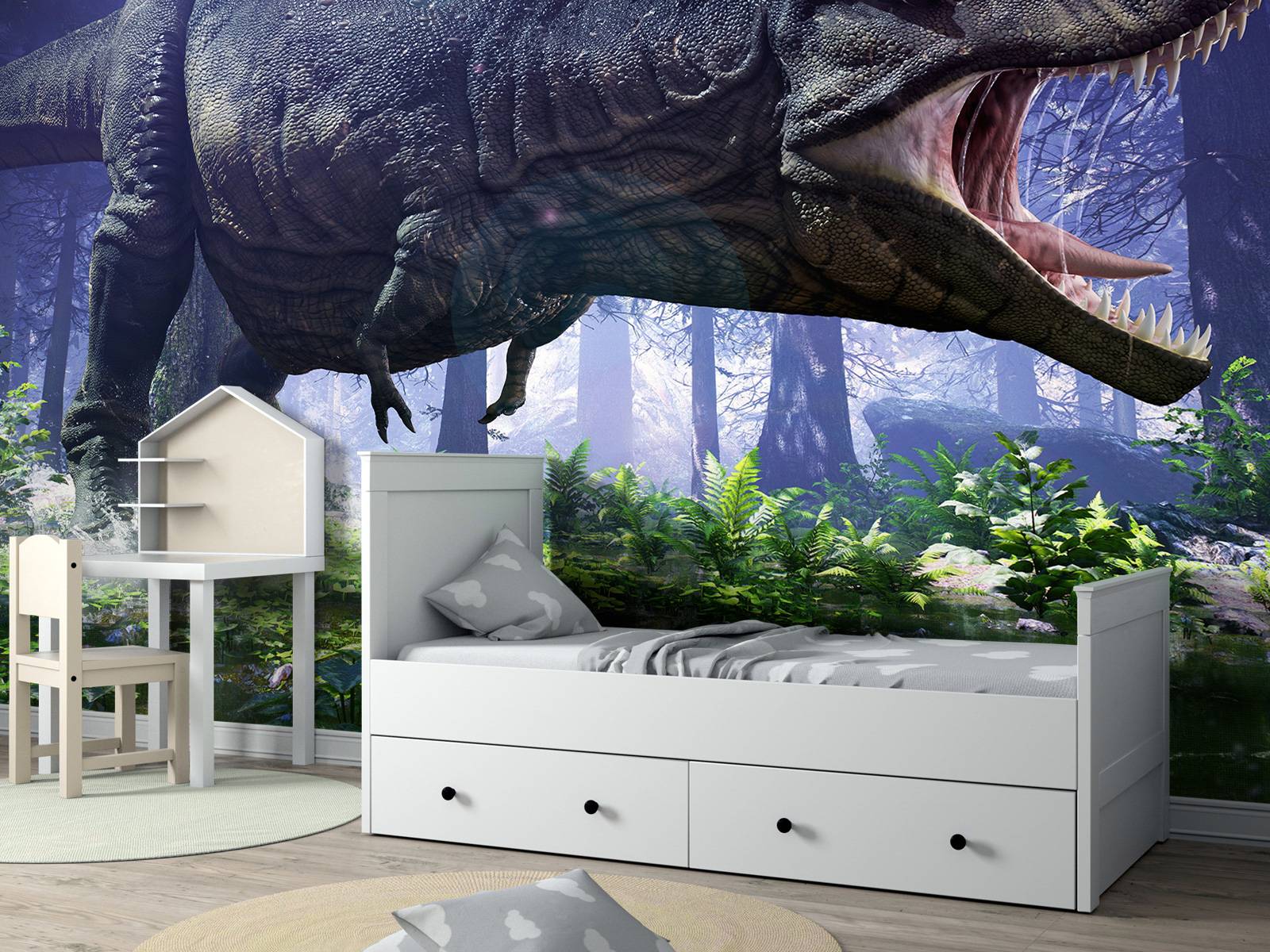 Tyrannosaurus Rex ved søen