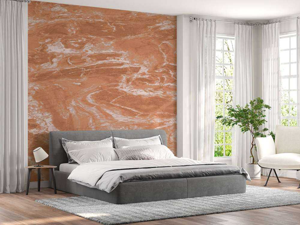 Terracotta marmor med fejninger