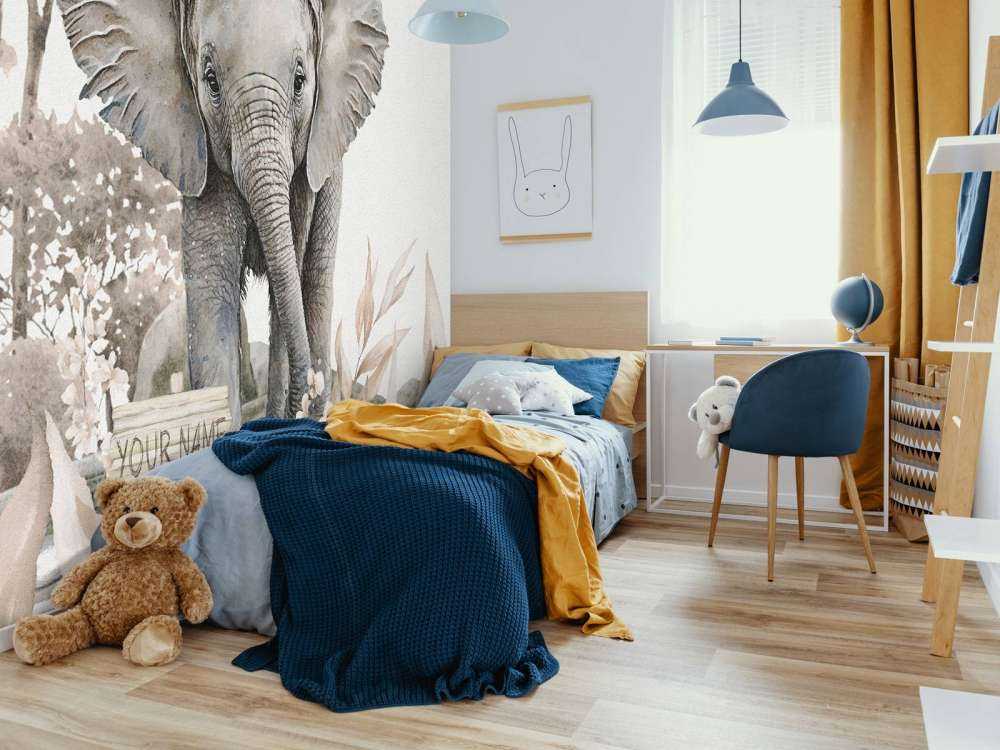 Elefant i junglen taupe