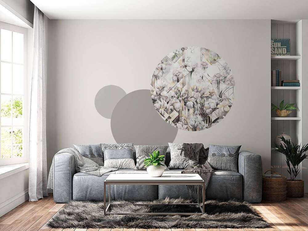 Kæmpe akvarel iris beige