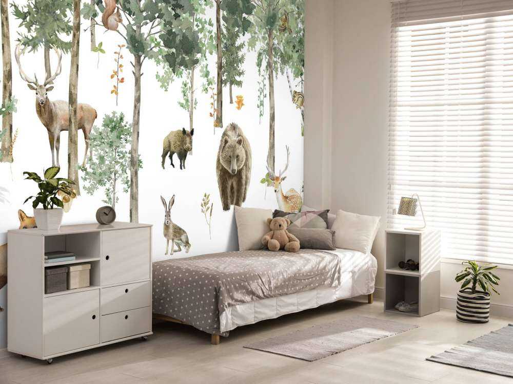 Akvarel skovdyr i akvarel