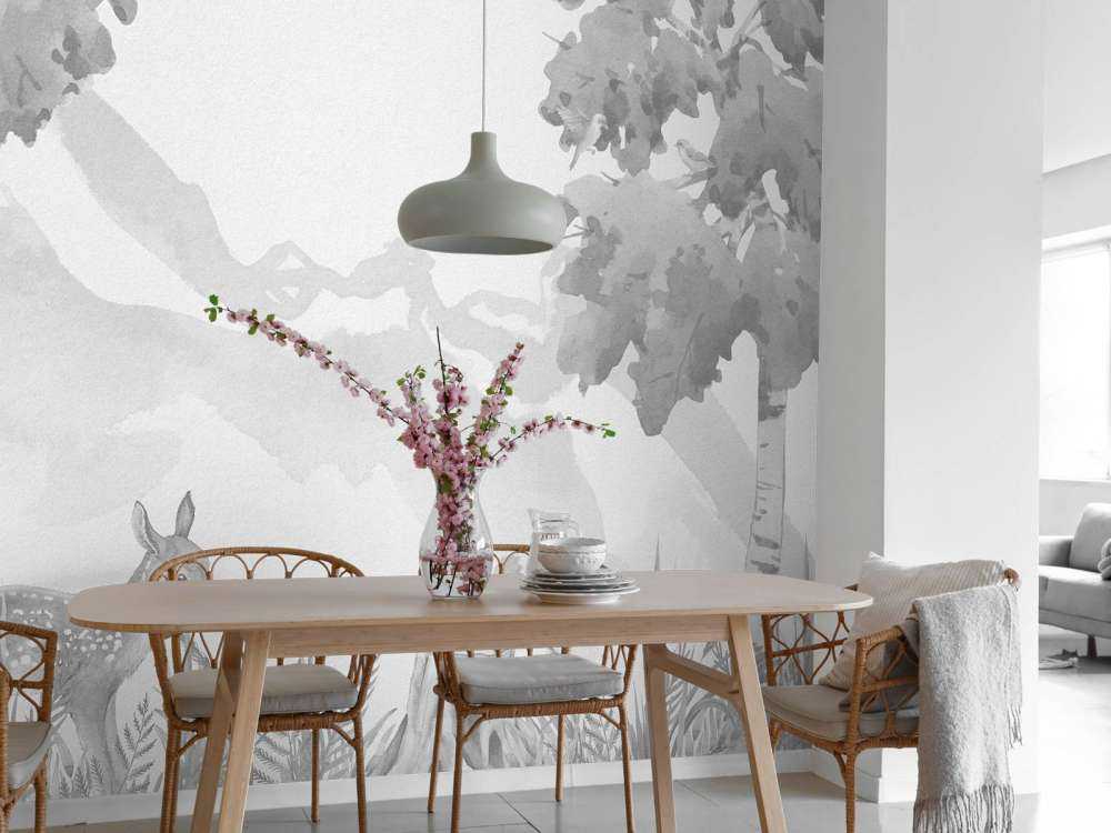 Hjorte i grå nuancer