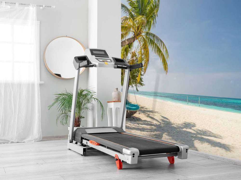 Tropisk strand med gynge