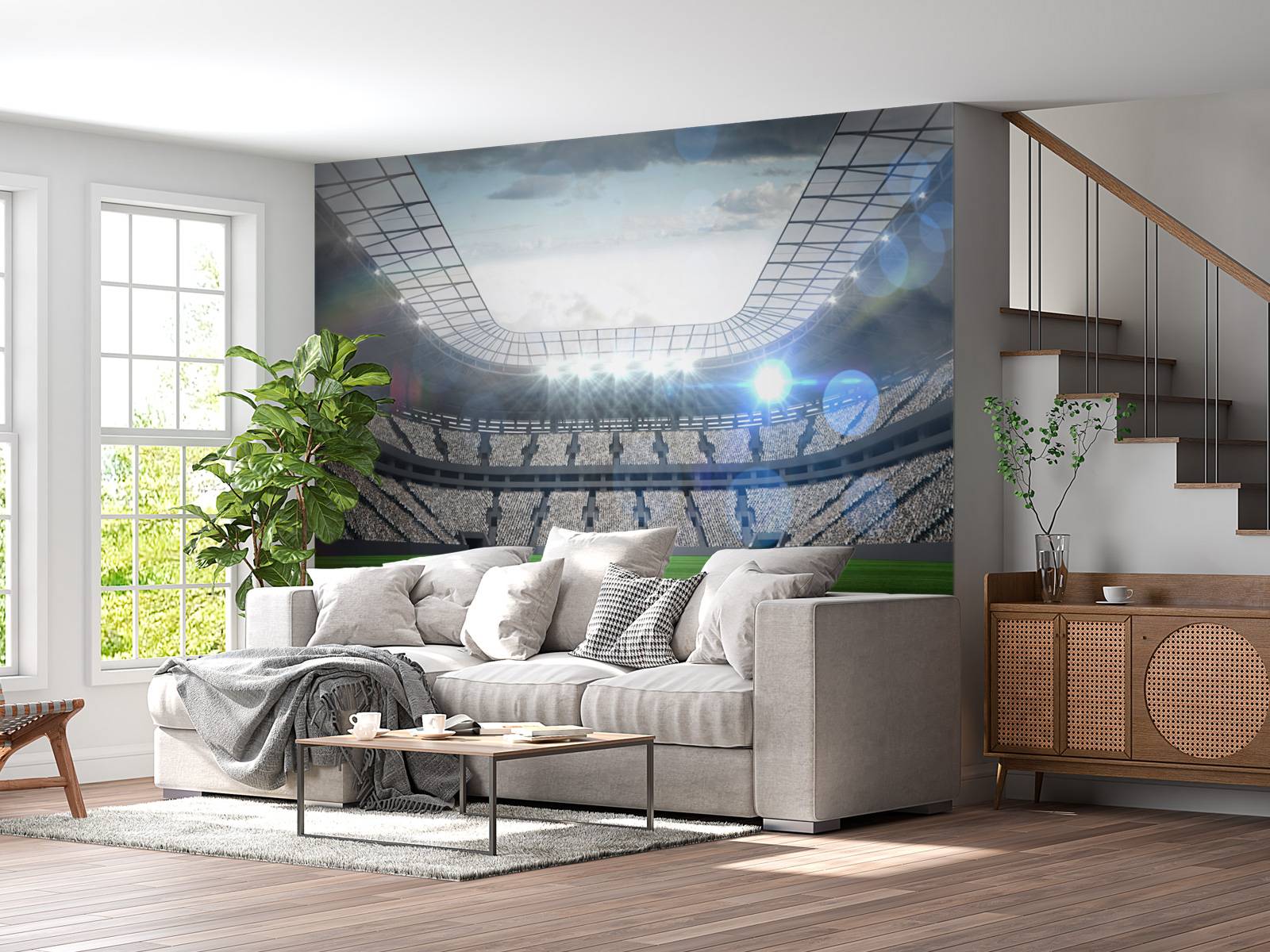 Stadion med åbent tag