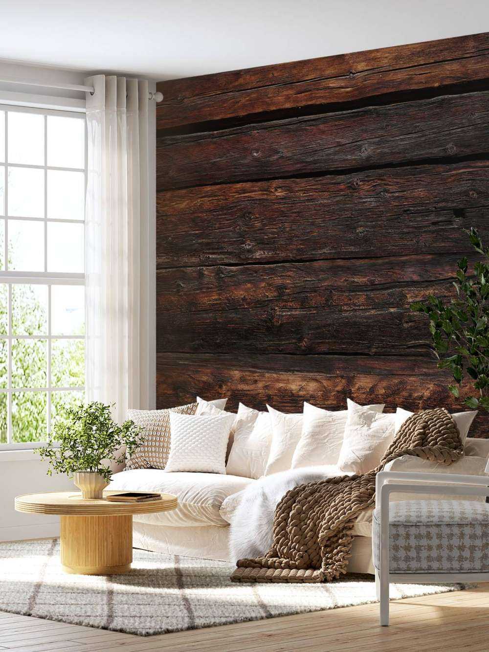 Brændt gammelt træ