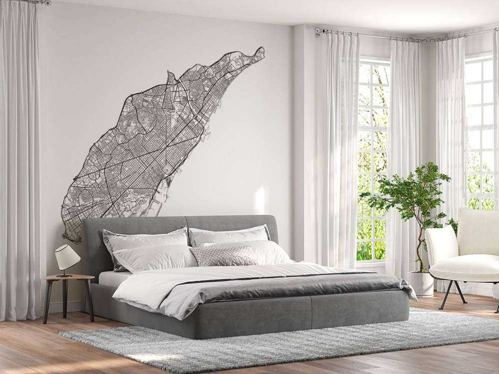 Kort over Barcelona, __hvid