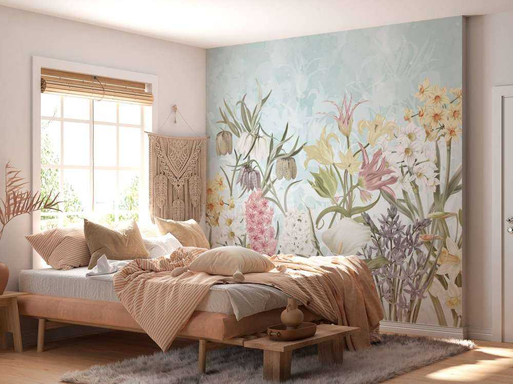 Forår Blomster - Tåget Aqua