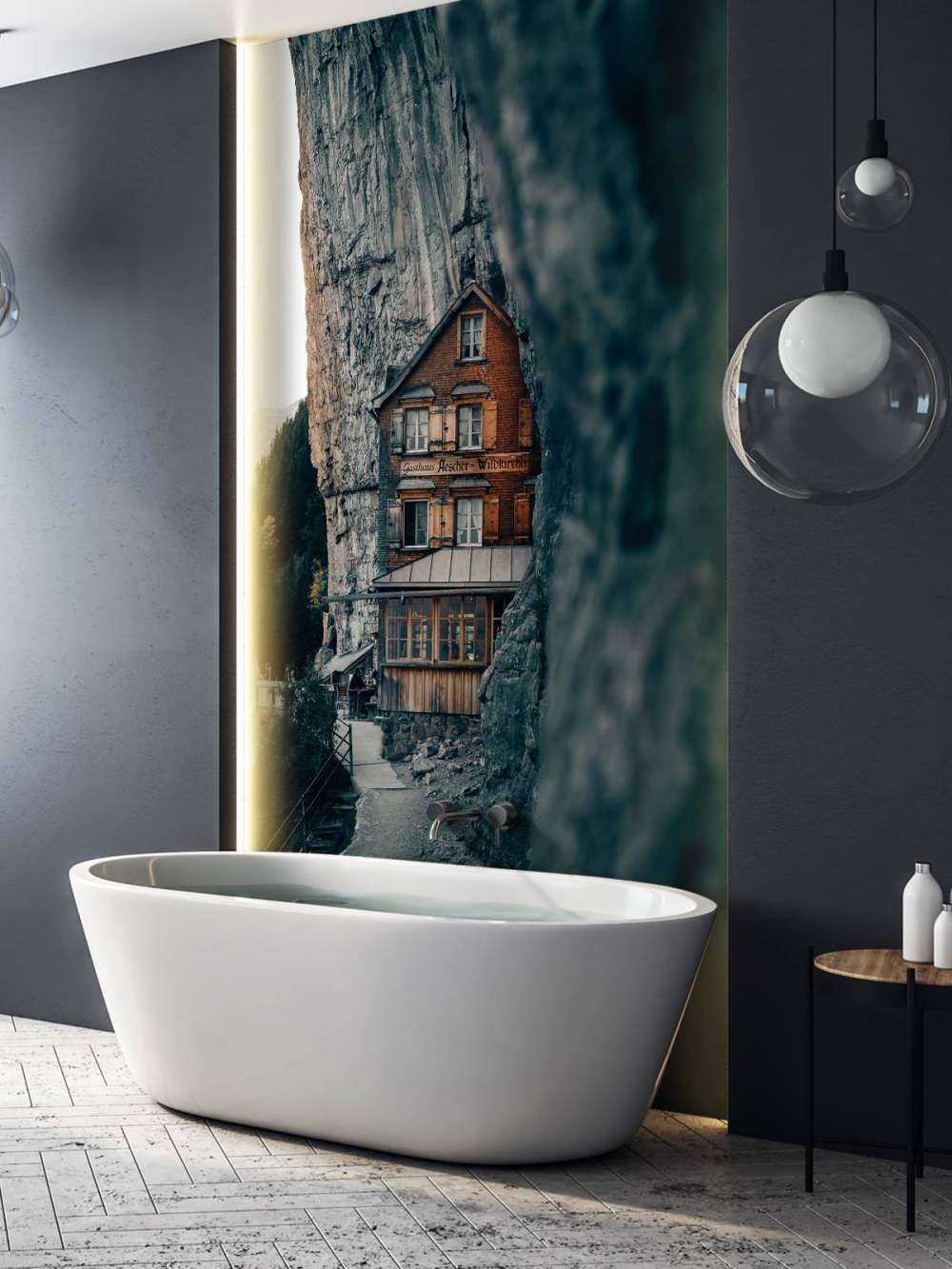 Bjerghytte i Alperne