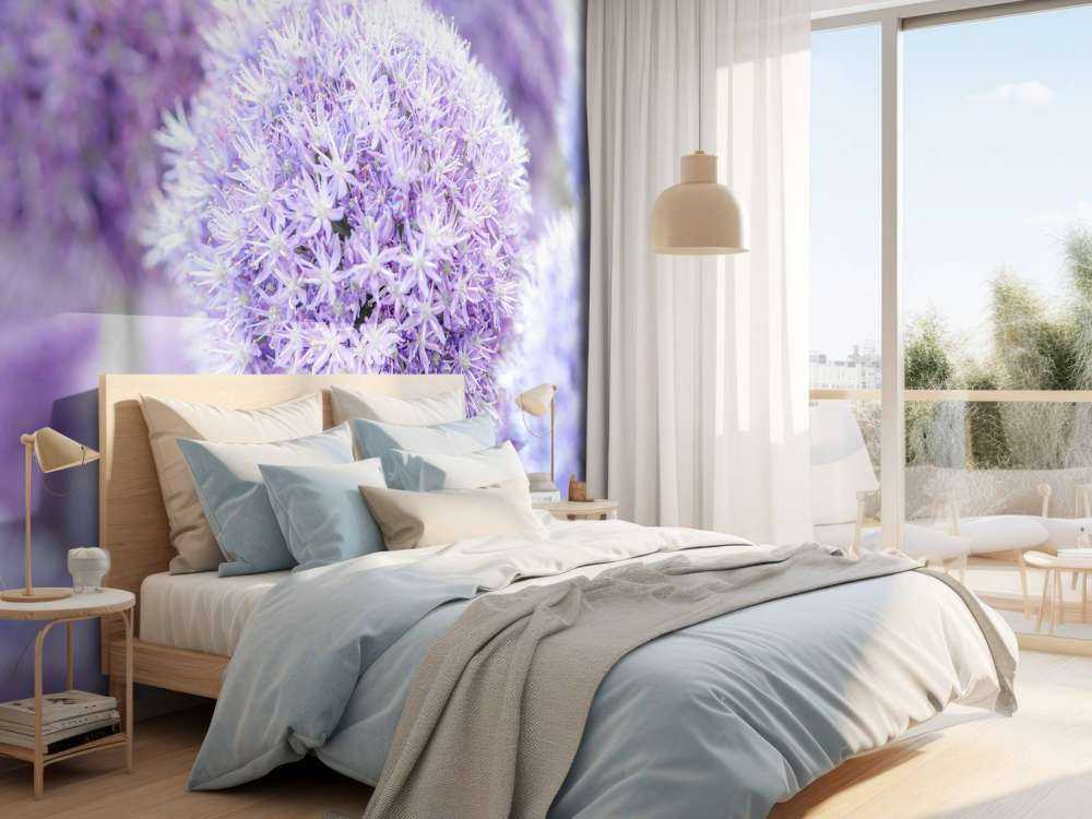 Purple Alliums