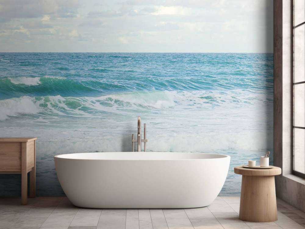 Hav med höga vågor