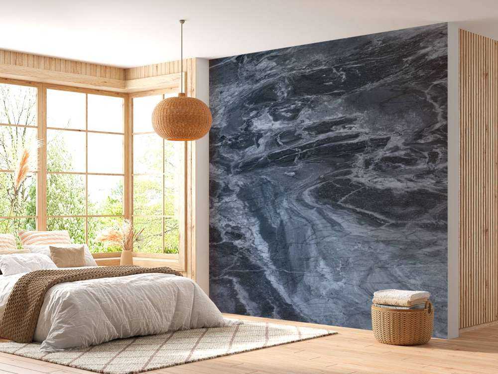 Marmor med en blå ton