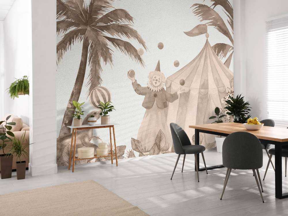 Glada cirkusdjur taupe