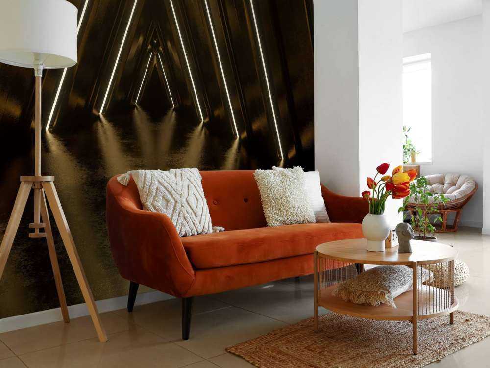 Mörk gyllene tunnel