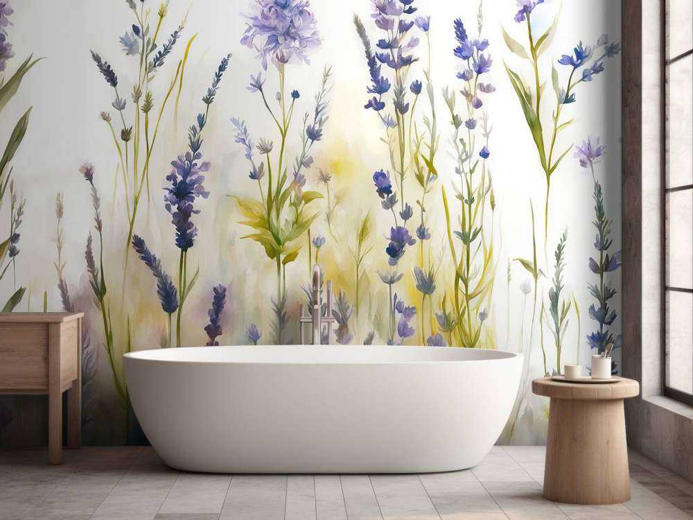 Lavendel Glänta Sömlös Pastell