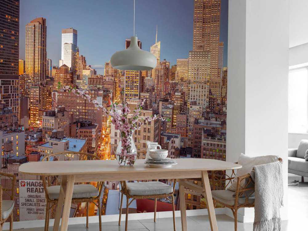 New York på kvällen