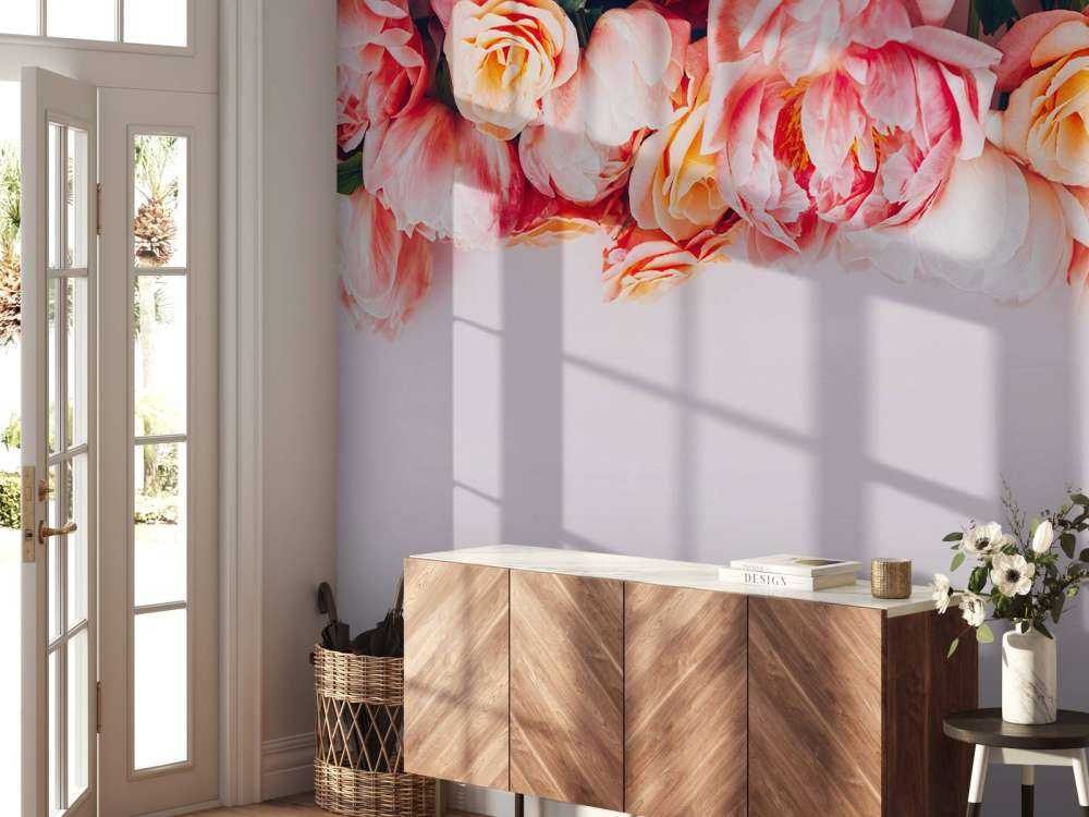 Rosor i olika nyanser av rosa