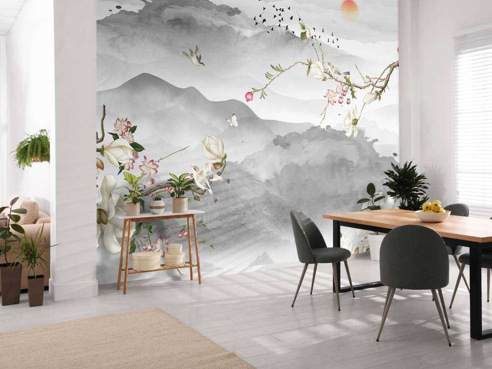 Gråa berg och kullar