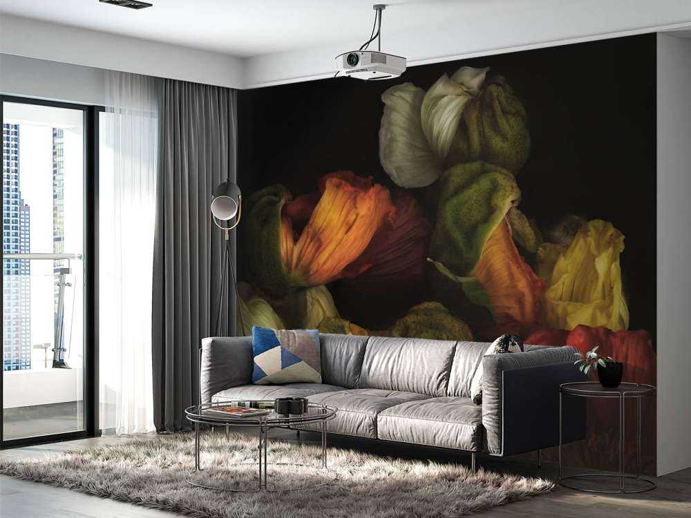 Sammansatta knoppande vallmoar