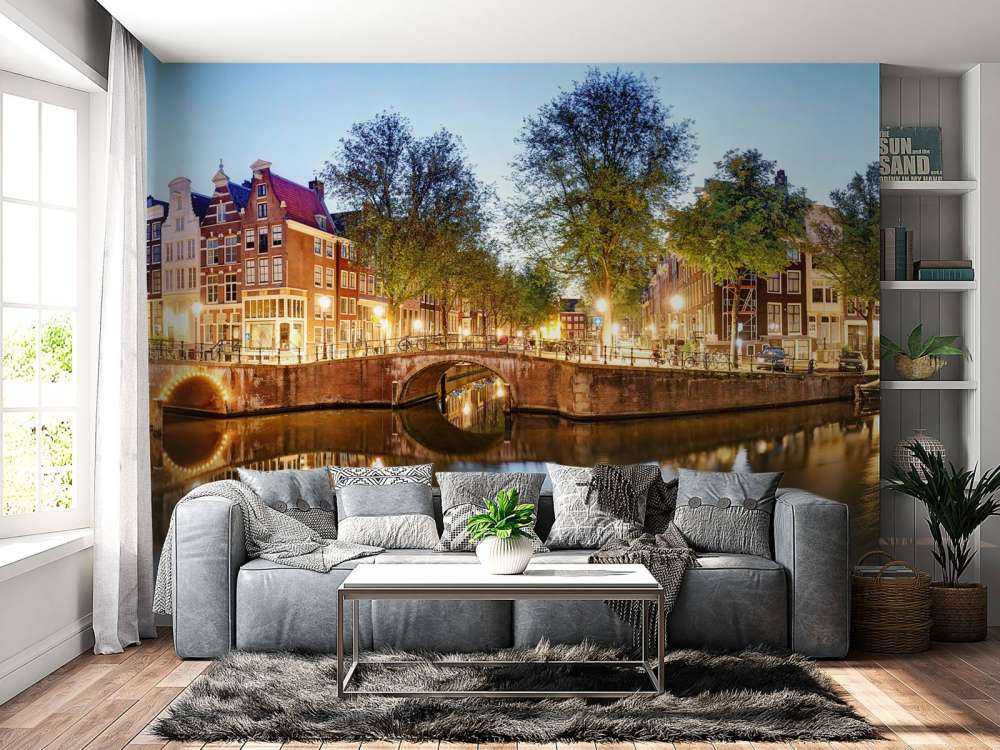 Amsterdam på natten