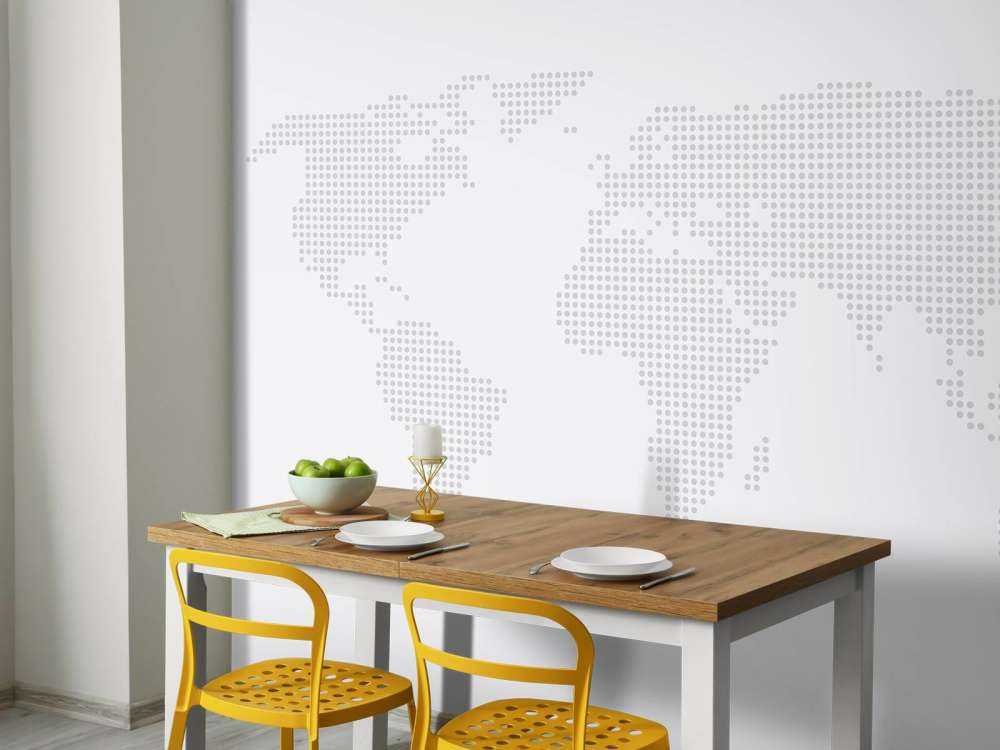 Prickad världskarta