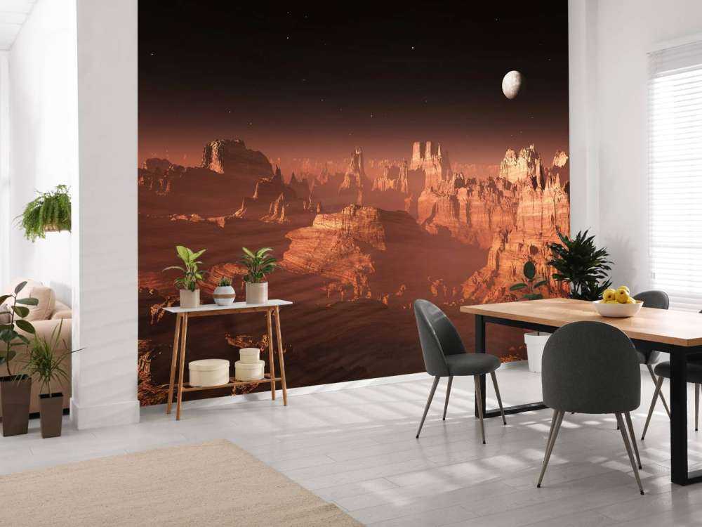 Solnedgång på Mars
