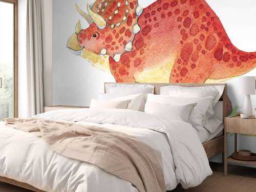 Söt Triceratops dinosaurie