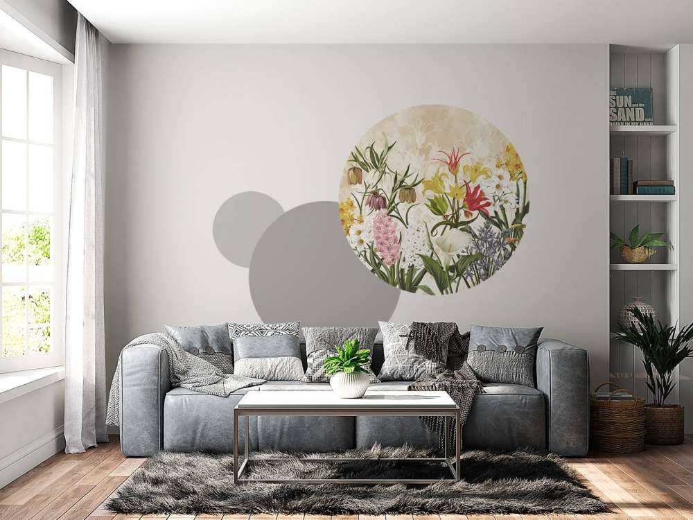 Vårblommor - Varm honungbeige