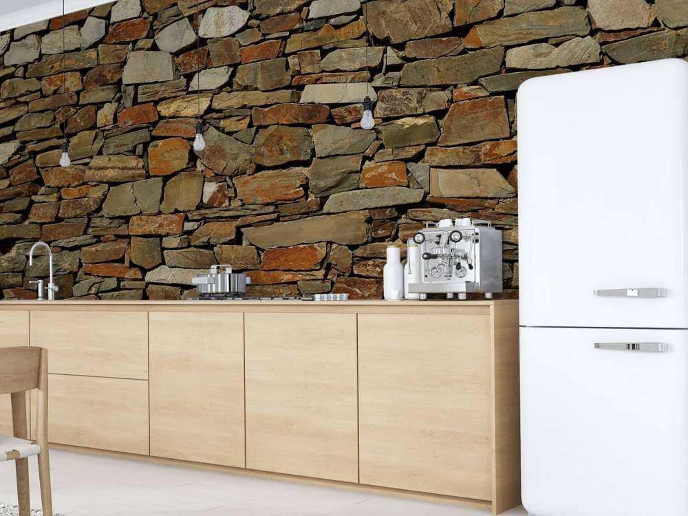 Vegg med ujevne murstein