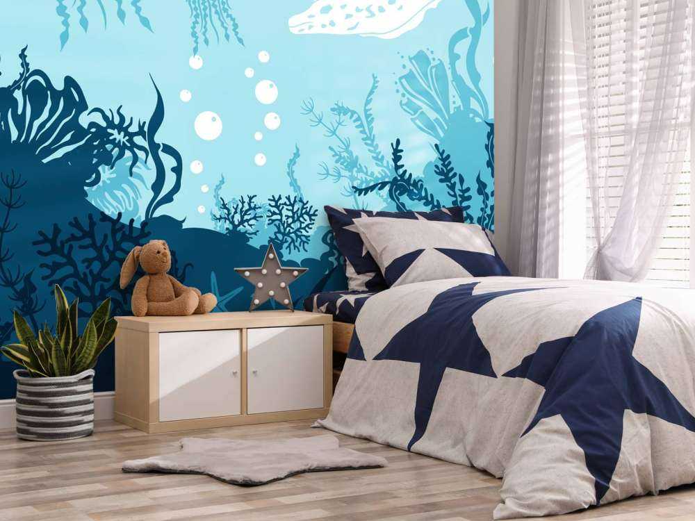 Blå undervannsverden