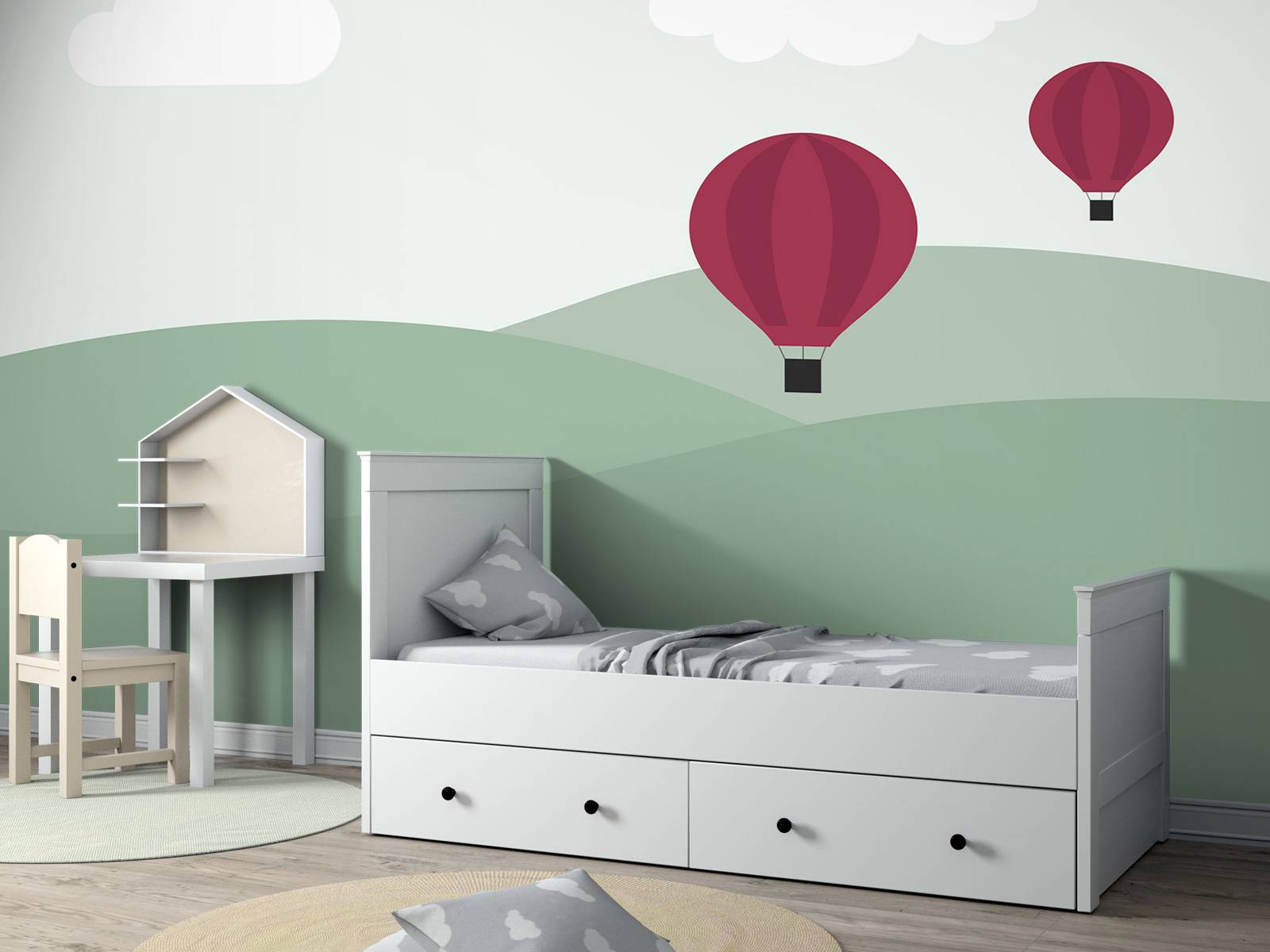 Skråninger med luftballonger