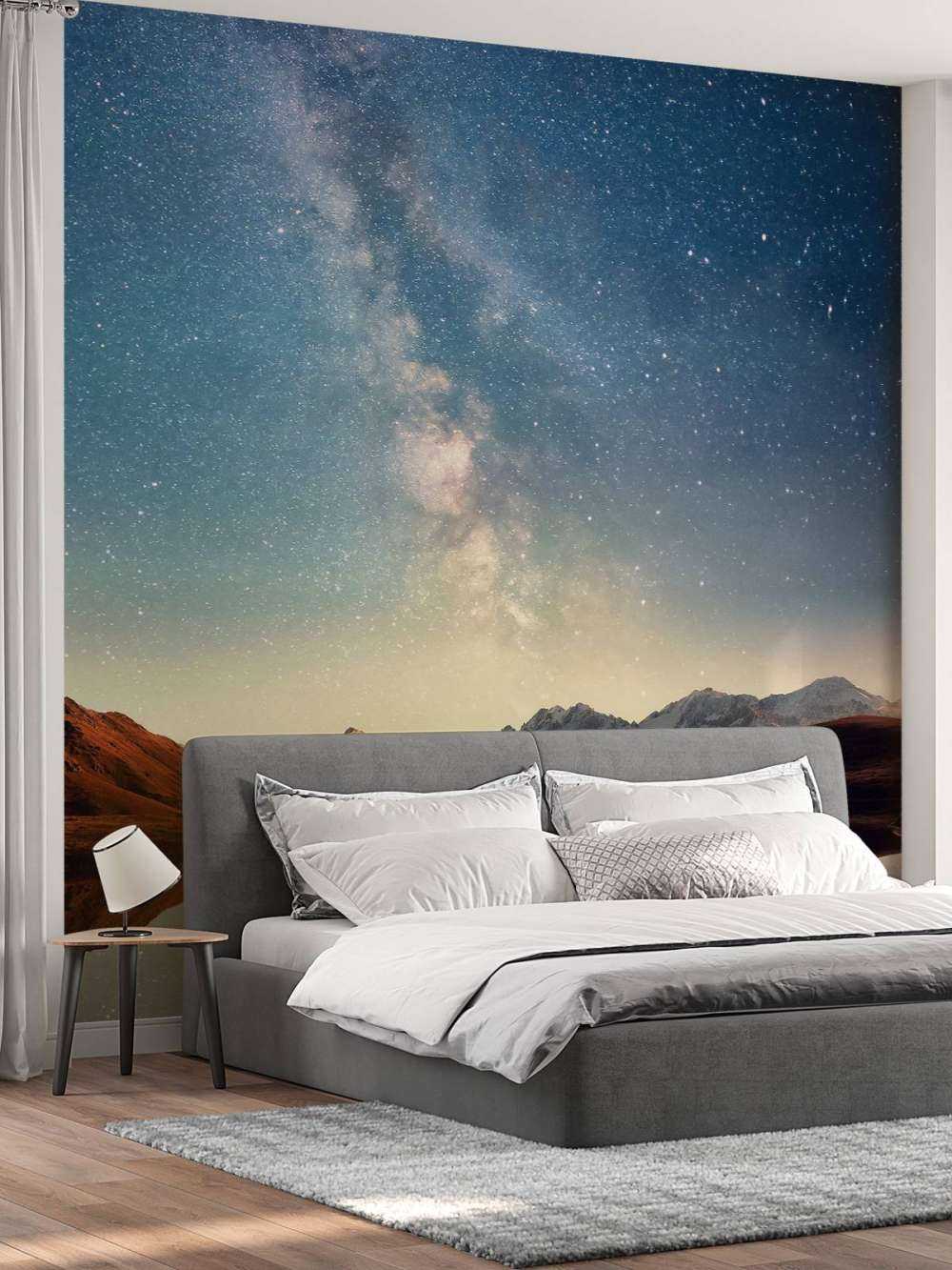 Stjernehimmel over fjellene