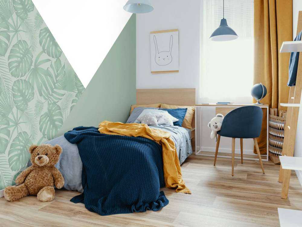 Trekanter med jungelmønster