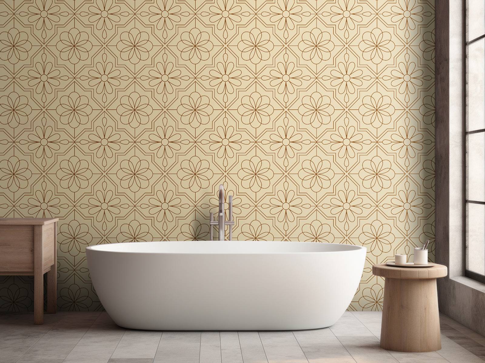 Blomster i retro stil